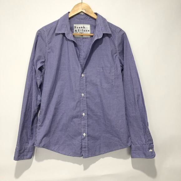 Frank & Eileen Plaid Long Sleeve Button Down Shirt Multicolor Size M - Picture 1 of 9